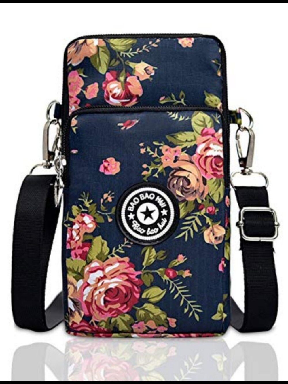 Lightweight Water Resistant Nylon Small Crossbody Phone Purse Travel Pouch
